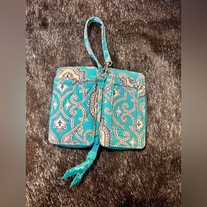 Vera Bradley Teal and Cream Travel Bag